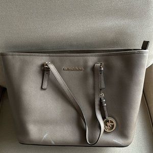 Michael Kors zip top tote bag